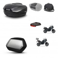 SHAD SH35 PREMIUM suitcases + mounting bracket SH58 trunk accessories KIT-476609