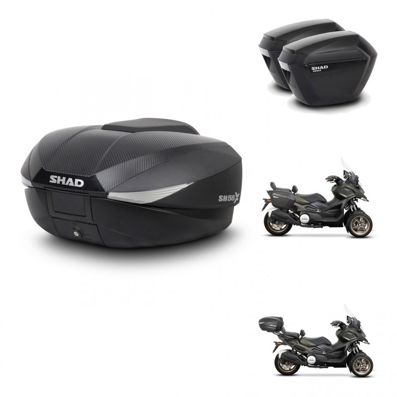 SHAD Maletas sh23 + soporte montaje baul SH58 KIT-476614