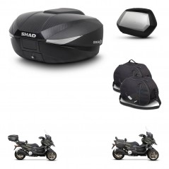 SHAD Maletas SH35 PREMIUM + soporte montaje baul SH58 accesorios KIT-476616