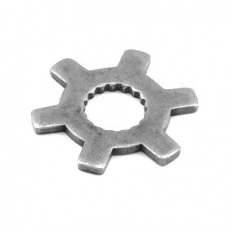 Washer, toothed for converter fan