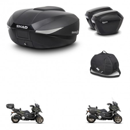SHAD Maletas sh23 + soporte montaje baul SH58 accesorios KIT-476626
