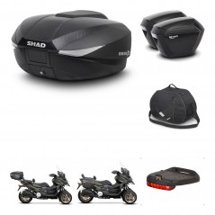 SHAD Maletas sh23 + soporte montaje baul SH58 accesorios KIT-476632