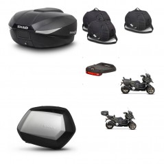 SHAD SH35 PREMIUM suitcases + mounting bracket SH58 trunk accessories KIT-476634