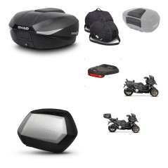 SHAD SH35 PREMIUM suitcases + mounting bracket SH58 trunk accessories KIT-476646