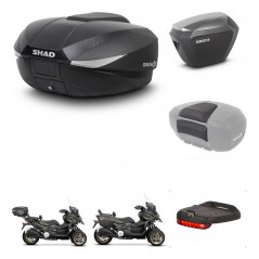 SHAD SH23 alu suitcases + mounting bracket SH58 trunk accessories KIT-476647
