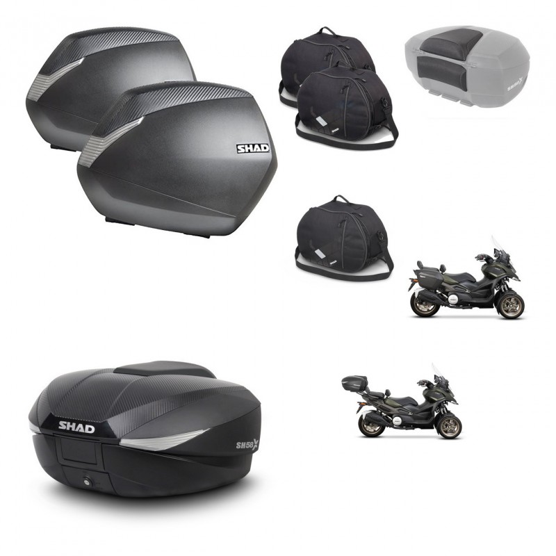 SHAD Baul SH58 + soporte montaje maletas SH36 accesorios KIT-476649