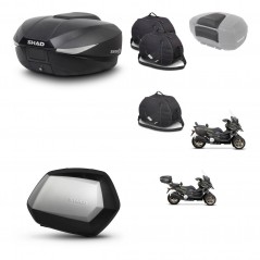 SHAD SH35 PREMIUM suitcases + mounting bracket SH58 trunk accessories KIT-476652