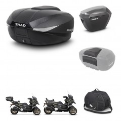 SHAD SH23 alu suitcases + mounting bracket SH58 trunk accessories KIT-476653