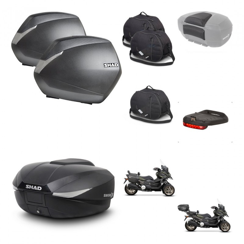 SHAD Baul SH58 + soporte montaje maletas SH36 accesorios KIT-476655