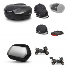 SHAD SH35 PREMIUM suitcases + mounting bracket SH58 trunk accessories KIT-476658