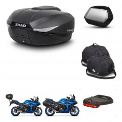 SHAD Maletas SH35 PREMIUM + soporte montaje baul SH58 accesorios KIT-476670