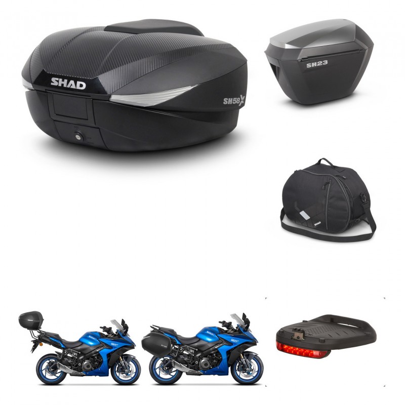 SHAD Maletas sh23 alu + soporte montaje baul SH58 accesorios KIT-476683