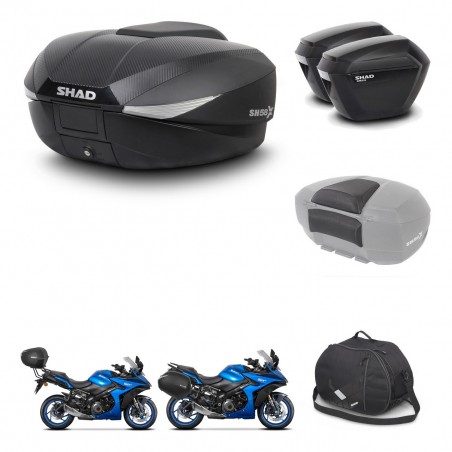 SHAD Maletas sh23 + soporte montaje baul SH58 accesorios KIT-476698