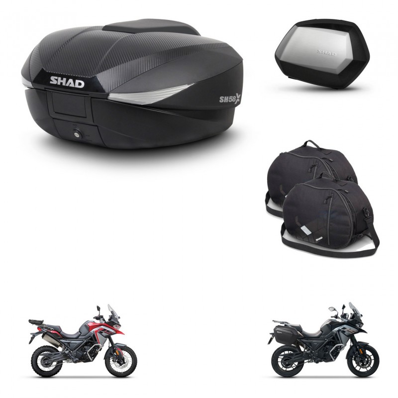 SHAD Maletas SH35 PREMIUM + soporte montaje baul SH58 accesorios KIT-476712