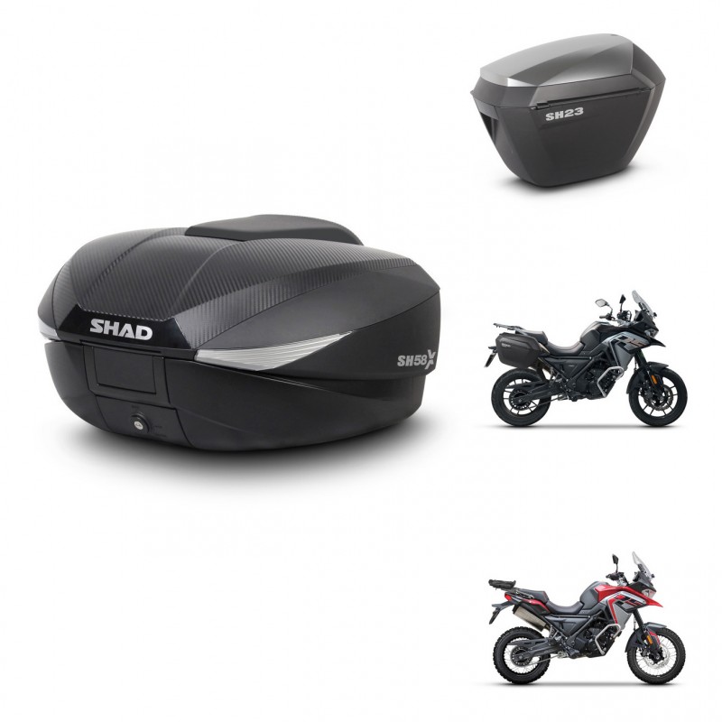 SHAD Maletas sh23 alu + soporte montaje baul SH58 KIT-476713