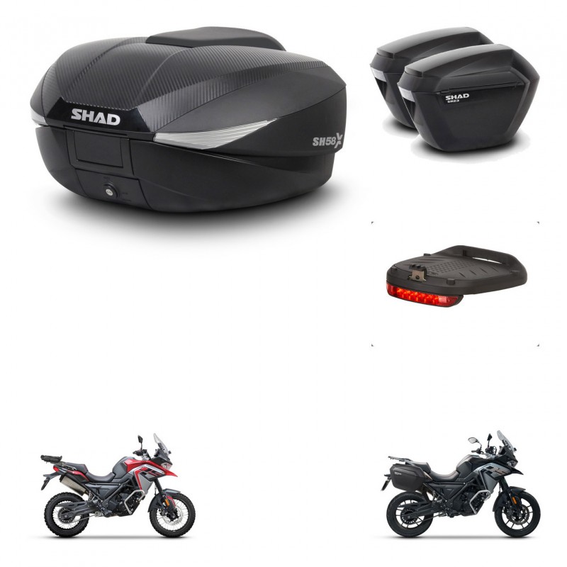 SHAD Maletas sh23 + soporte montaje baul SH58 accesorios KIT-476716