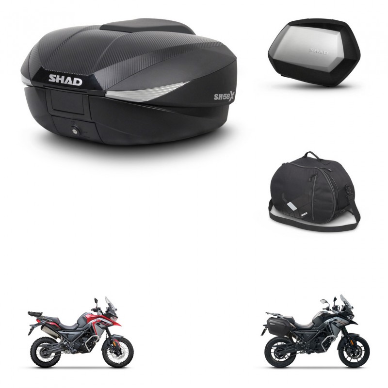 SHAD Maletas SH35 PREMIUM + soporte montaje baul SH58 accesorios KIT-476723