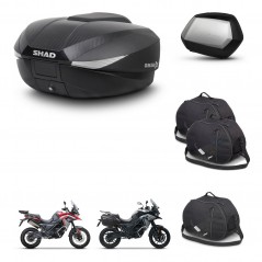 SHAD Maletas SH35 PREMIUM + soporte montaje baul SH58 accesorios KIT-476724