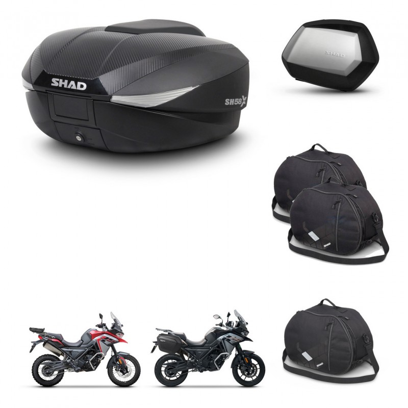 SHAD Maletas SH35 PREMIUM + soporte montaje baul SH58 accesorios KIT-476724