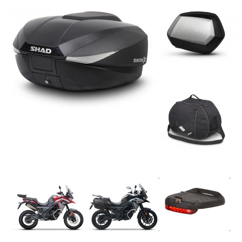 SHAD Maletas SH35 PREMIUM + soporte montaje baul SH58 accesorios KIT-476729