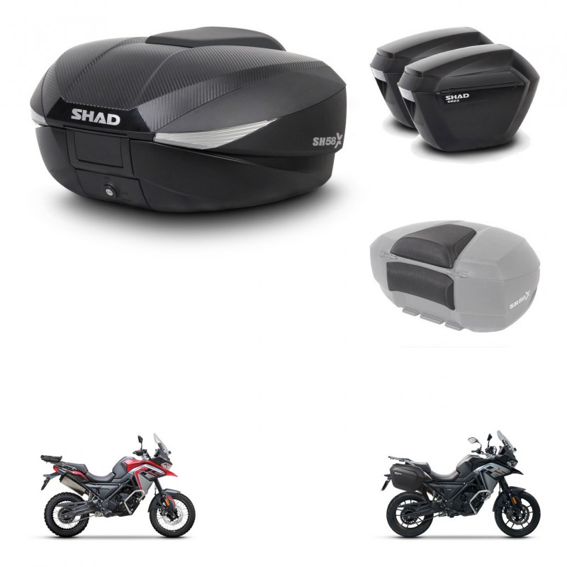 SHAD Maletas sh23 + soporte montaje baul SH58 accesorios KIT-476734