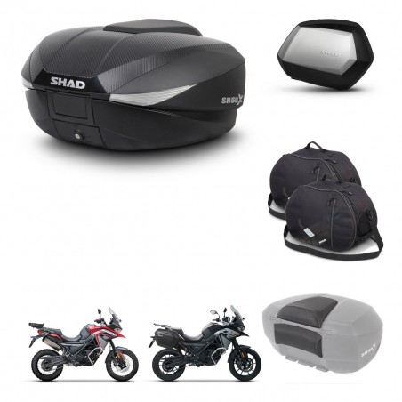 SHAD Maletas SH35 PREMIUM + soporte montaje baul SH58 accesorios KIT-476736