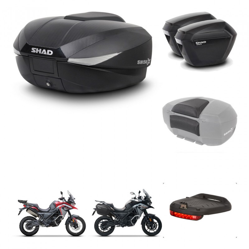 SHAD Maletas sh23 + soporte montaje baul SH58 accesorios KIT-476740