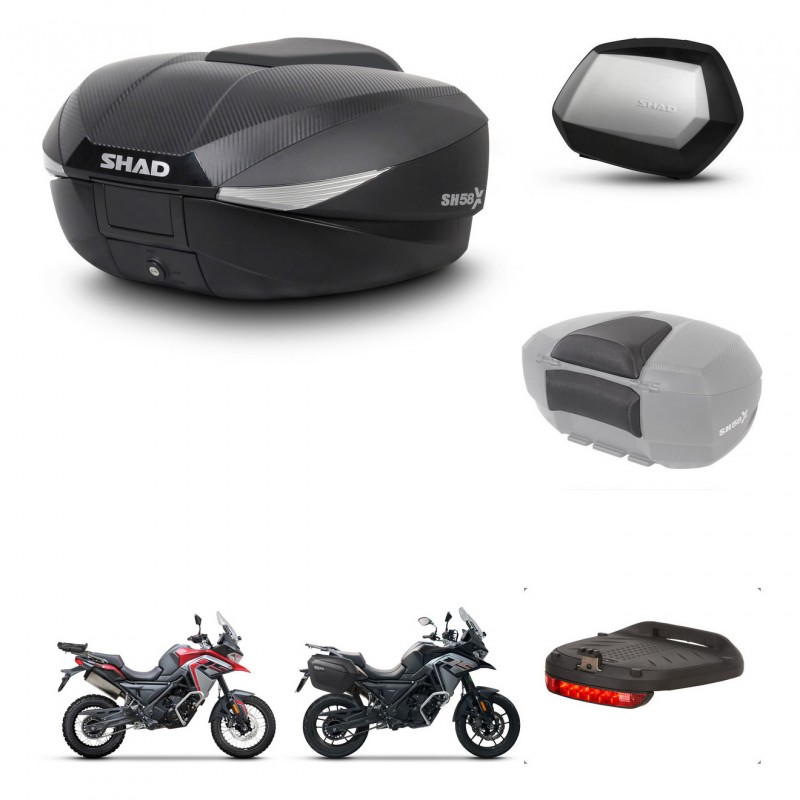 SHAD Maletas SH35 PREMIUM + soporte montaje baul SH58 accesorios KIT-476741