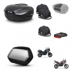 SHAD SH35 PREMIUM suitcases + mounting bracket SH58 trunk accessories KIT-476754