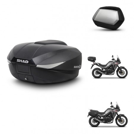 SHAD Maletas SH35 PREMIUM + soporte montaje baul SH58 KIT-476759