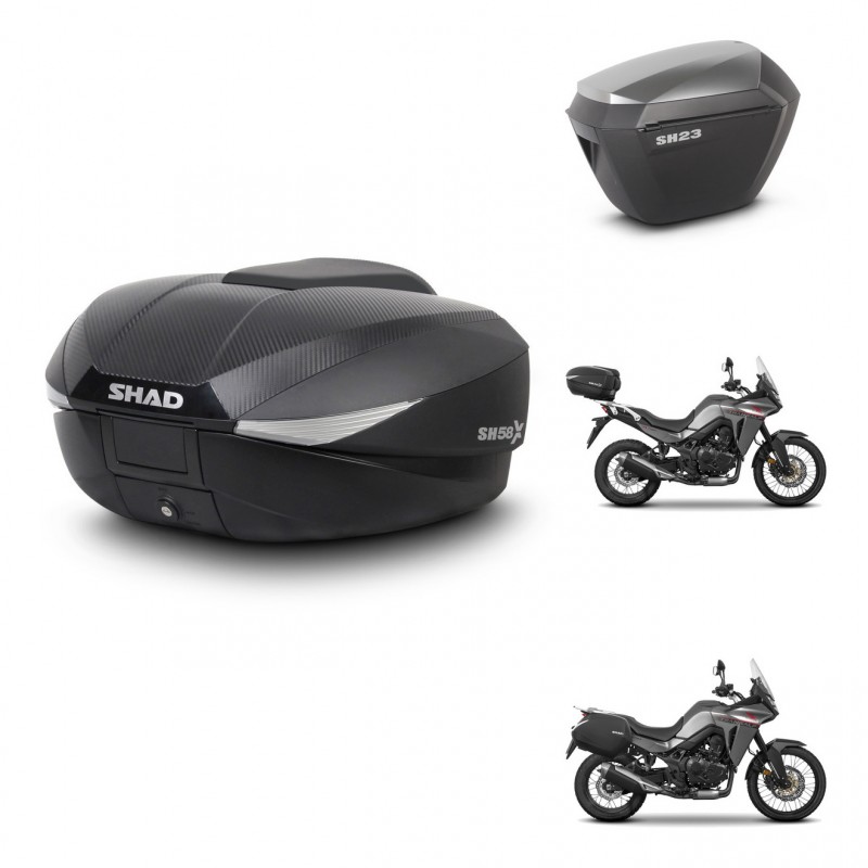SHAD Maletas sh23 alu + soporte montaje baul SH58 KIT-476761