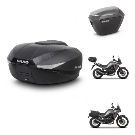 SHAD Maletas sh23 alu + soporte montaje baul SH58 KIT-476761