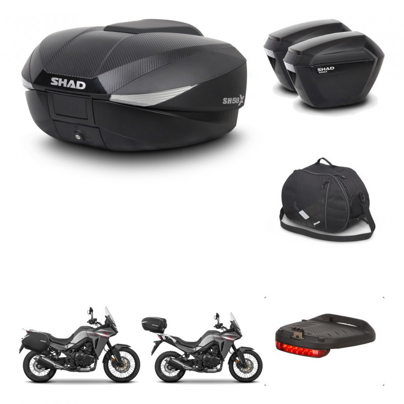 SHAD Maletas sh23 + soporte montaje baul SH58 accesorios KIT-476776