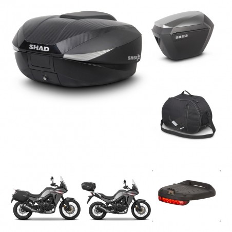 SHAD Maletas sh23 alu + soporte montaje baul SH58 accesorios KIT-476779
