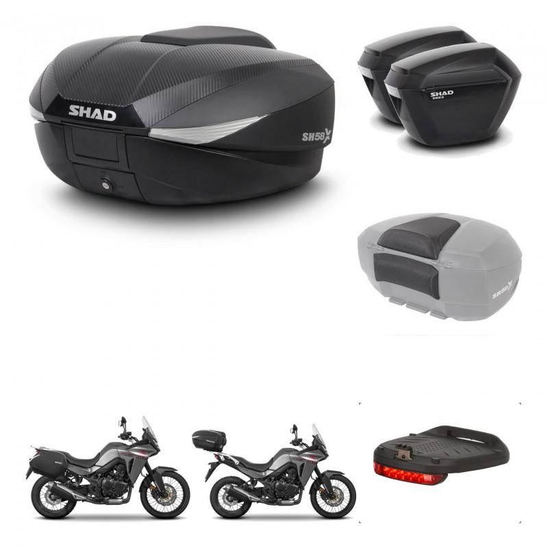 SHAD Maletas sh23 + soporte montaje baul SH58 accesorios KIT-476788