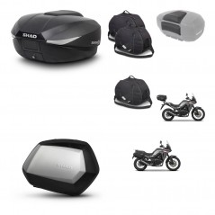 SHAD SH35 PREMIUM suitcases + mounting bracket SH58 trunk accessories KIT-476796