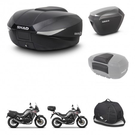 SHAD Maletas sh23 alu + soporte montaje baul SH58 accesorios KIT-476797