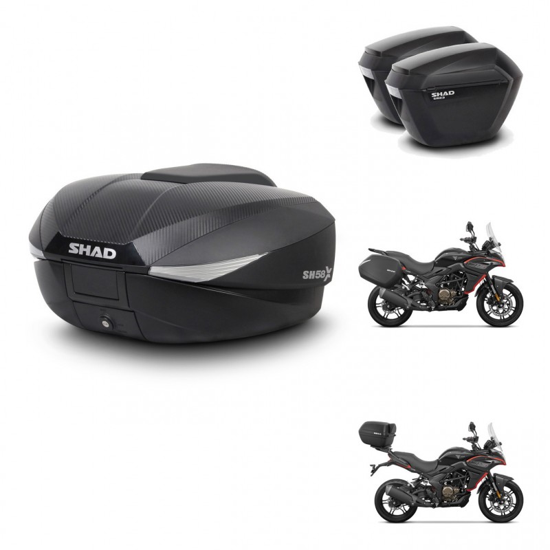 SHAD Maletas sh23 + soporte montaje baul SH58 KIT-476806