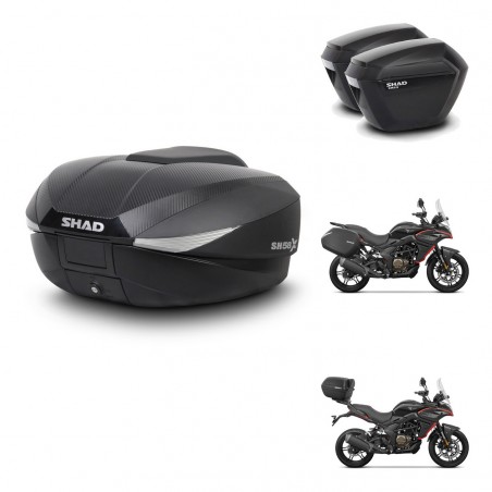 SHAD SH23 suitcases + mounting bracket SH58 trunk KIT-476806