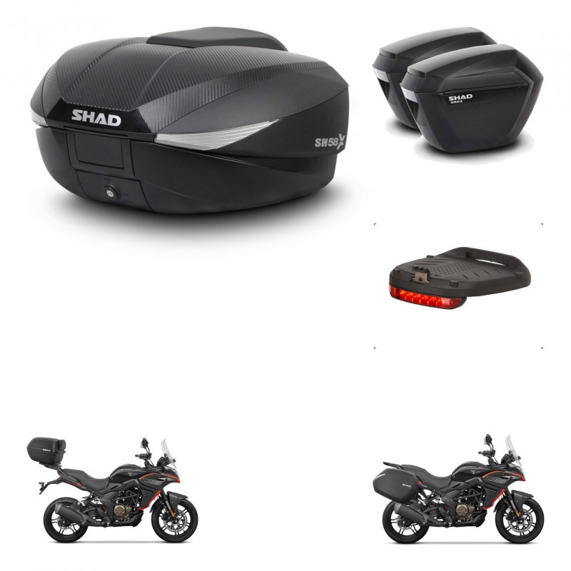 SHAD Maletas sh23 + soporte montaje baul SH58 accesorios KIT-476812