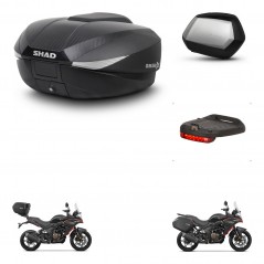 SHAD Maletas SH35 PREMIUM + soporte montaje baul SH58 accesorios KIT-476813