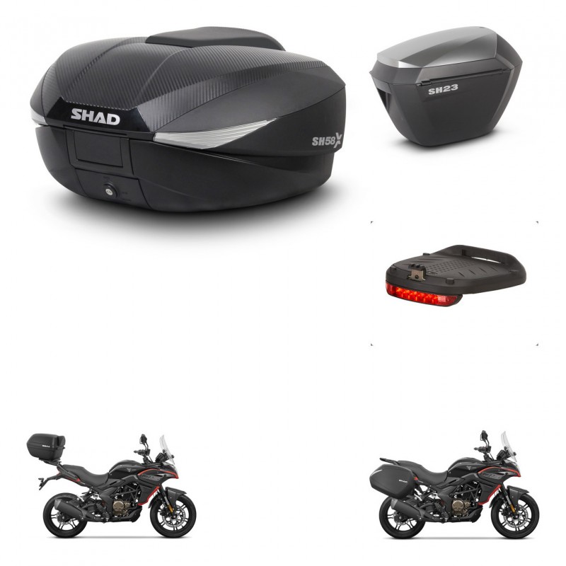 SHAD Maletas sh23 alu + soporte montaje baul SH58 accesorios KIT-476815