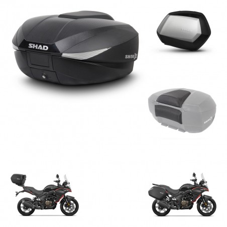 SHAD Maletas SH35 PREMIUM + soporte montaje baul SH58 accesorios KIT-476831