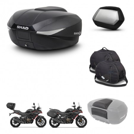 SHAD SH35 PREMIUM suitcases + mounting bracket SH58 trunk accessories KIT-476832