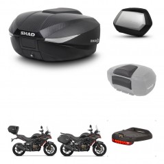 SHAD Maletas SH35 PREMIUM + soporte montaje baul SH58 accesorios KIT-476837
