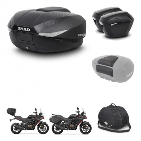 SHAD SH23 suitcases + mounting bracket SH58 trunk accessories KIT-476842