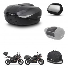 SHAD Maletas SH35 PREMIUM + soporte montaje baul SH58 accesorios KIT-476843