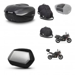 SHAD SH35 PREMIUM suitcases + mounting bracket SH58 trunk accessories KIT-476844