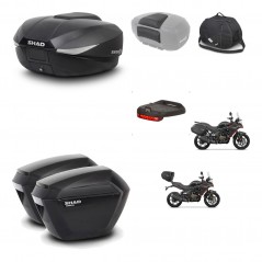 SHAD Maletas sh23 + soporte montaje baul SH58 accesorios KIT-476848