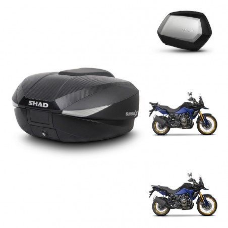 SHAD Maletas SH35 PREMIUM + soporte montaje baul SH58 KIT-476855